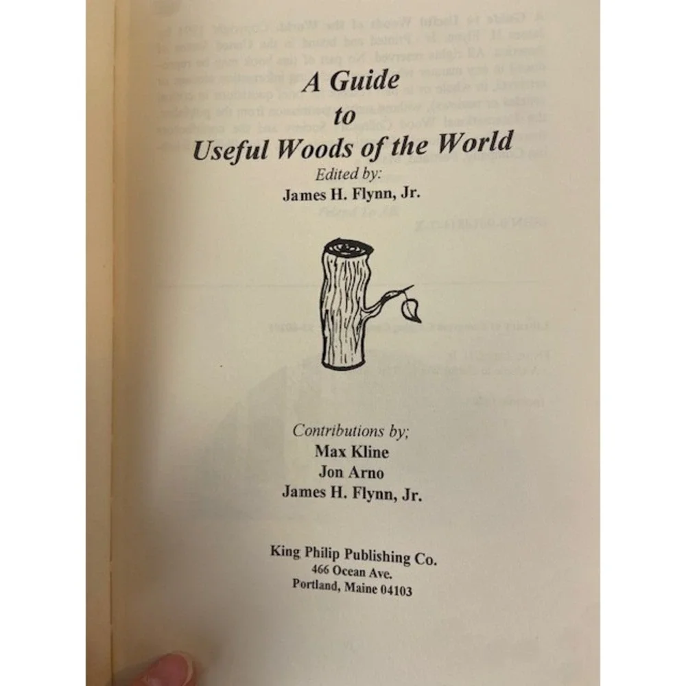 A Guide to Useful Woods of the World James H Flynn Jr 1994 Hardcover Book IWCS